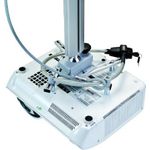 Kindermann 7426000000. Produktfarbe: Edelstahl, Beste Verwendung: Projektor, Verschlusstyp: Schlüssel. Kabellänge: 0,95 m, Kabeldiameter: 1,1 cm (7426000000)