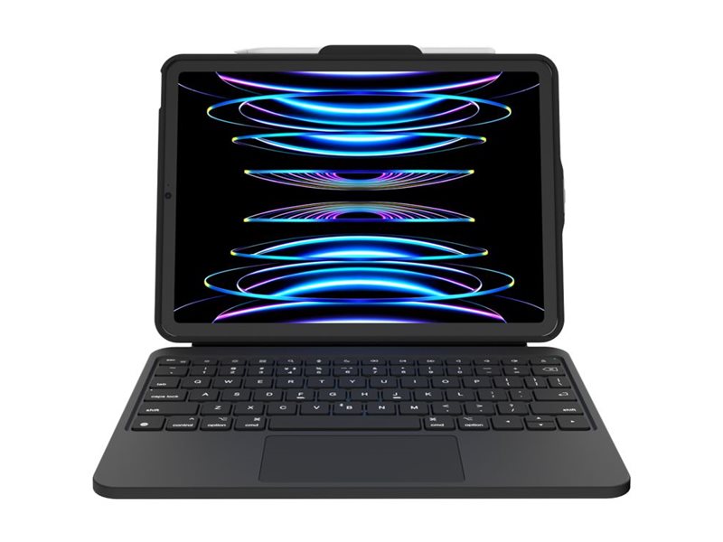 DEQSTER Prime Tastatur mit Foliohülle für iPad 10. Generation + A16 QWERTZ Schwarz