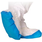 HYGOSTAR PP-Überschuh SAFE mit CPE-Sohle, weiß/blau Enheitsgröße, zum Überziehen beim Betreten von Reinräumen, - 1 Stück (2860)