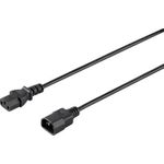 Sygonix SY-5042726 Kaltgeräte Anschlusskabel Schwarz 0.50 m (SY-5042726)