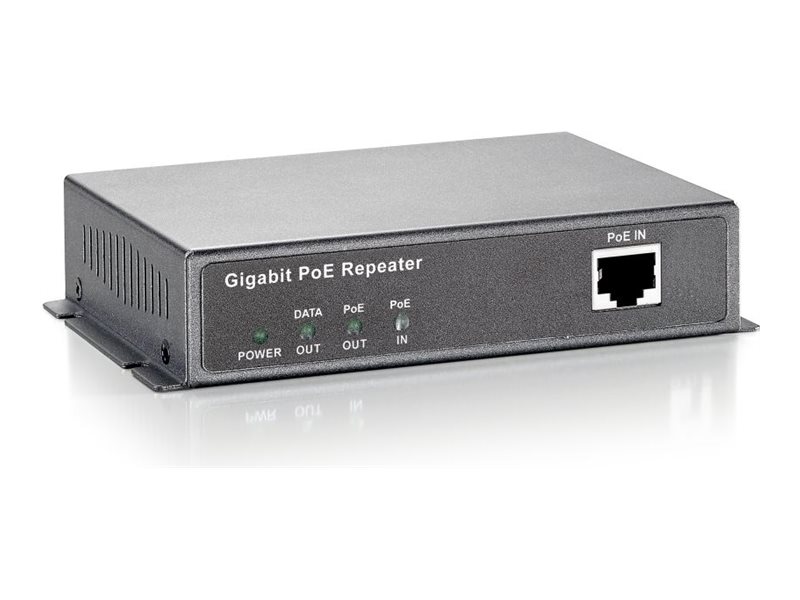 LevelOne POR-0321 PoE++ Repeater 2x Gigabit Ethernet RJ-45 1 Gbps Schwarz