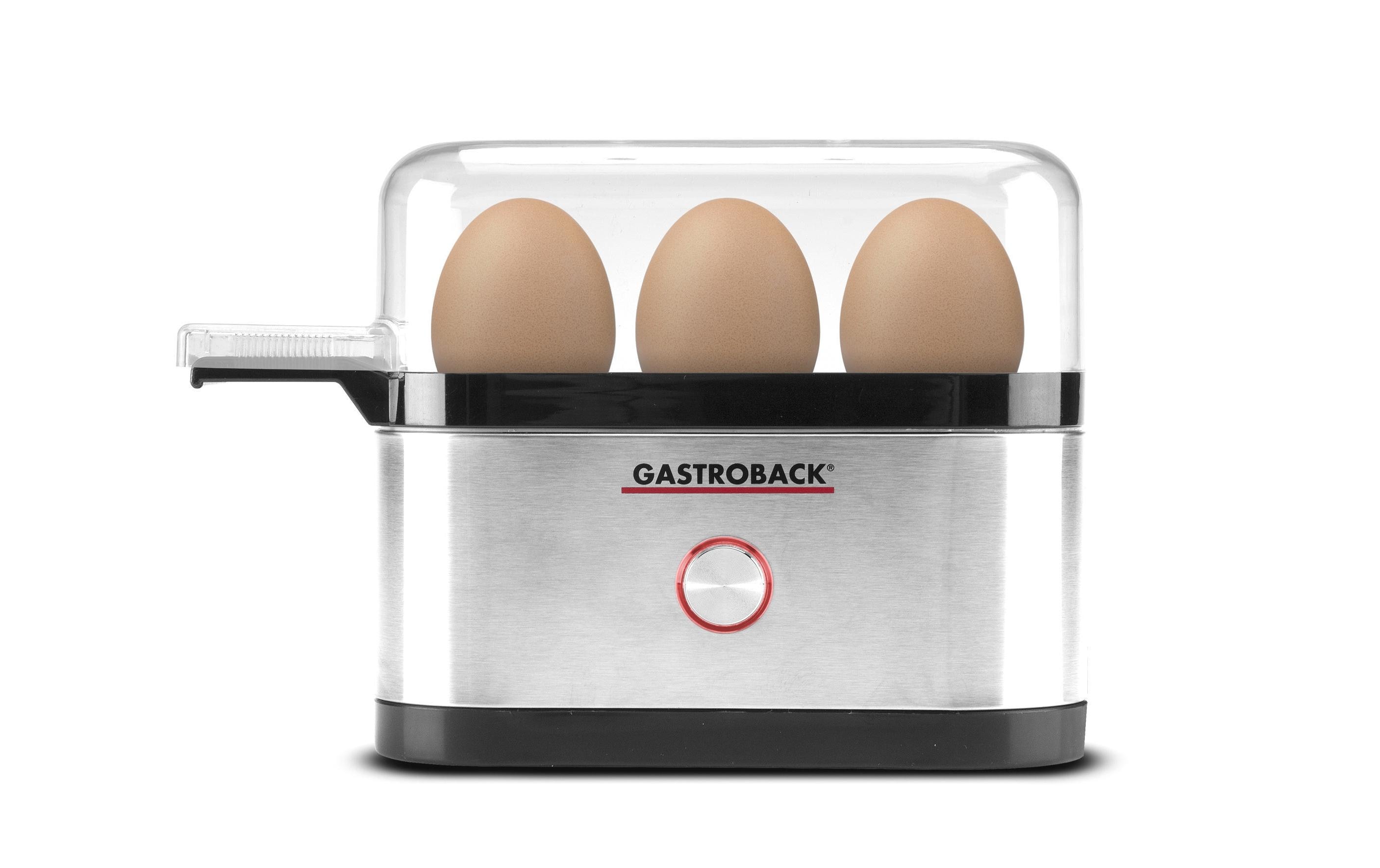 Gastroback Design Mini 3 Eier Eierkocher 350 W Schwarz