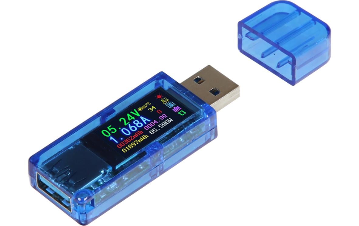 Joy-iT AT34 USB-Multimeter Digital 3,7–30 V 0–4 A