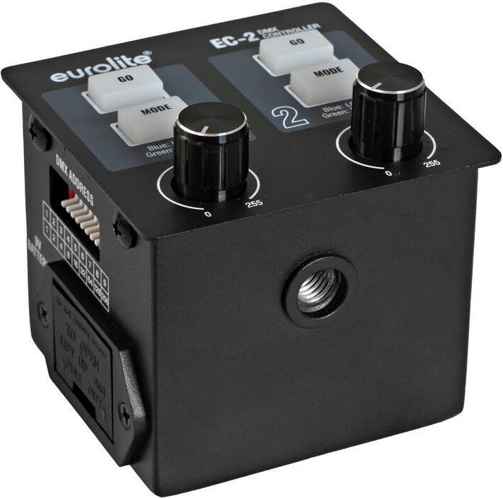 EUROLITE EC-2 DMX Controller 2-Kanal für Nebelmaschinen Strobos Blinder 70064579
