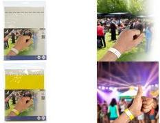 kangaro Eventbänder, 254 x 19 mm, reißfest, gelb manipulationssicherer Klebeverschluss, reißfestes - 1 Stück (K-701171)