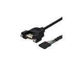 StarTech.com USB2.0 Blendenmontage Kabel (USBPNLAFHD3)
