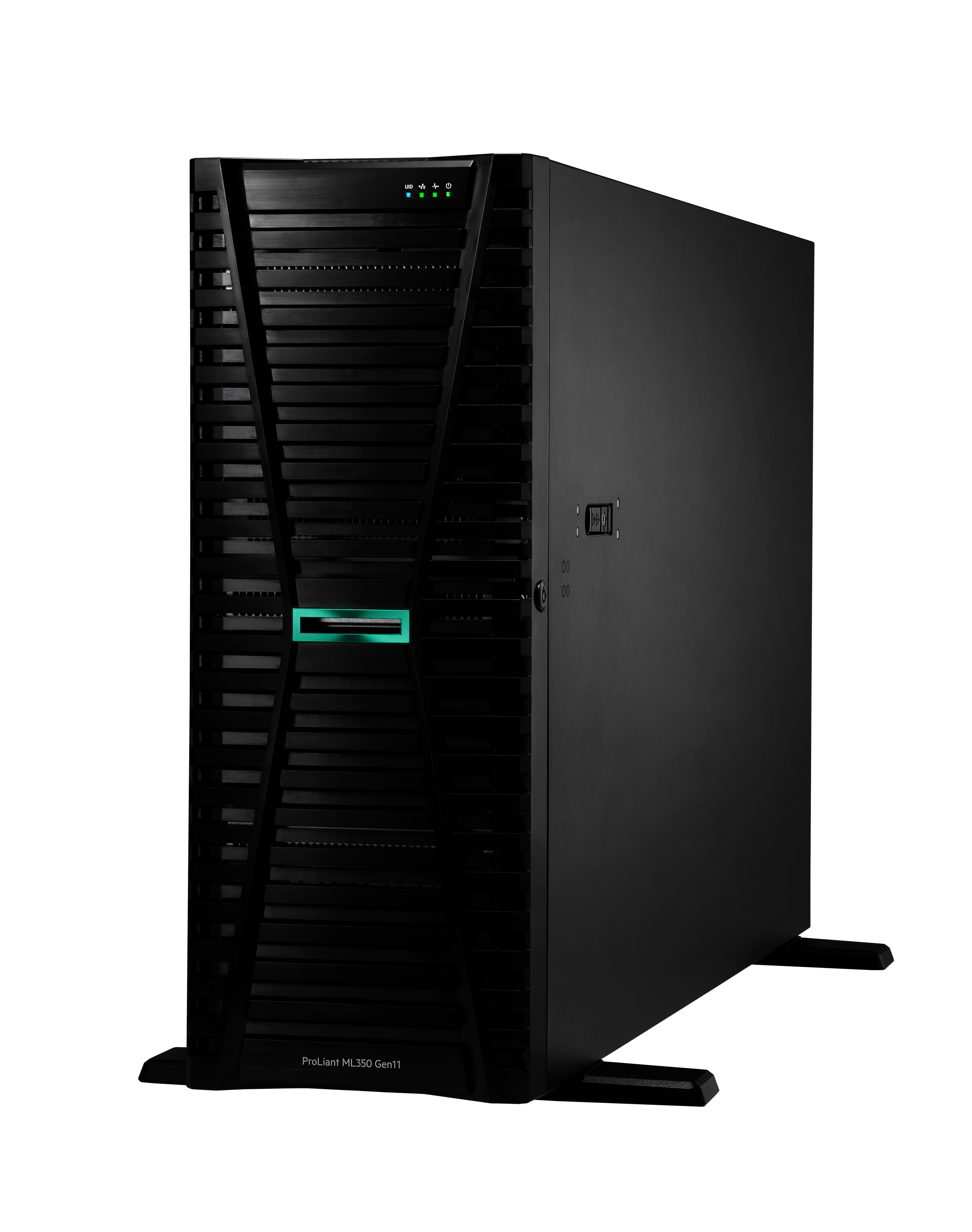 HPE ProLiant ML350 Gen11 Tower Server (4U), Intel Xeon Silver 4509Y 2,6 GHz, 64 GB RAM 960 GB SSD, Schwarz