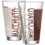 Flirt by R & B Latte-Macchiato-Glas "Coffeeparty", 0,33 l spülmaschinengeeignet, mit Dekor, - 6 Stück (130171)