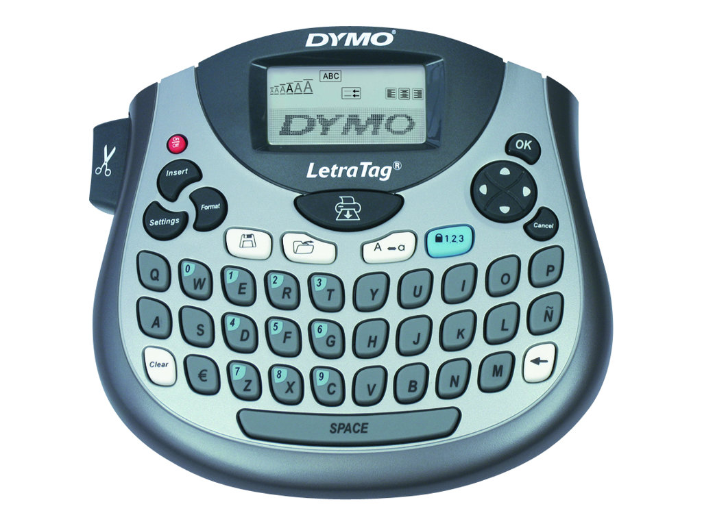 DYMO LetraTag LT-100T Beschriftungsgerät QWERTY Thermodirekt Grau