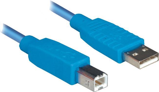ALCASA 5.00m USB2.0 Anschlusskabel USB A Stecker auf B - Digital/Daten (2510-5OFB)