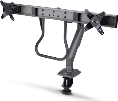 StarTech.com Desk Mount Dual Monitor Arm w/ Crossbar, Up To 27" Displays (H2M1AS2-MONITOR-ARM)