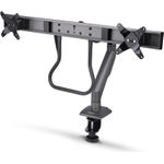 StarTech.com Desk Mount Dual Monitor Arm w/ Crossbar, Up To 27" Displays (H2M1AS2-MONITOR-ARM)
