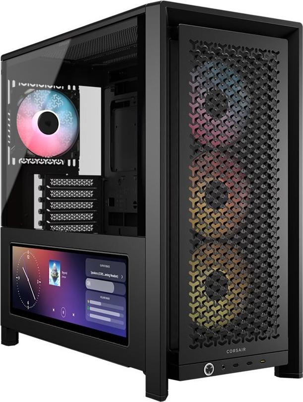 CORSAIR Geh Midi FRAME 4000D LCD RS ARGB Mid-Tower, Black (CC-9011326-WW)