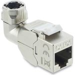 Delock Keystone Modul RJ45 Buchse zu LSA Cat.6A werkzeugfrei 90° winkelbar (90374)