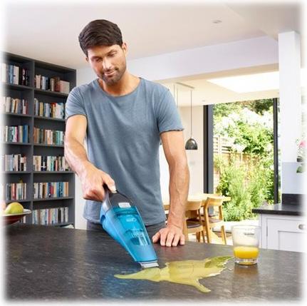 Black & Decker DustBuster WDC215WA Beutellos Blau, Titan