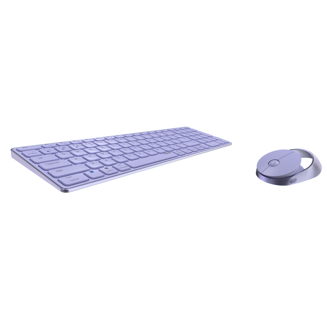 Rapoo 9750M Kabelloses Tastatur-Maus-Set RF Wireless Bluetooth QWERTZ 99 Tasten Lila