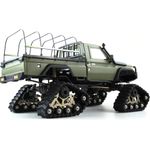 Amewi AMXRock RCX10PTS Scale Crawler Pick-Up mattgrün 1:10, RTR Brushed 1:10 RC Modellauto Elektro Crawler RtR 2,4 GHz (22463)