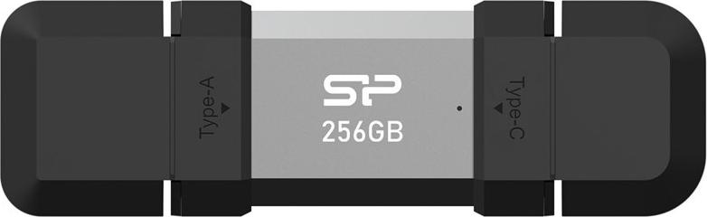 Silicon Power SP256GBUC3C51V1S USB-Stick 256 GB USB Type-A / USB Type-C 3.2 Gen 1 (3.1 Gen 1) Schwarz, Silber (SP256GBUC3C51V1S)