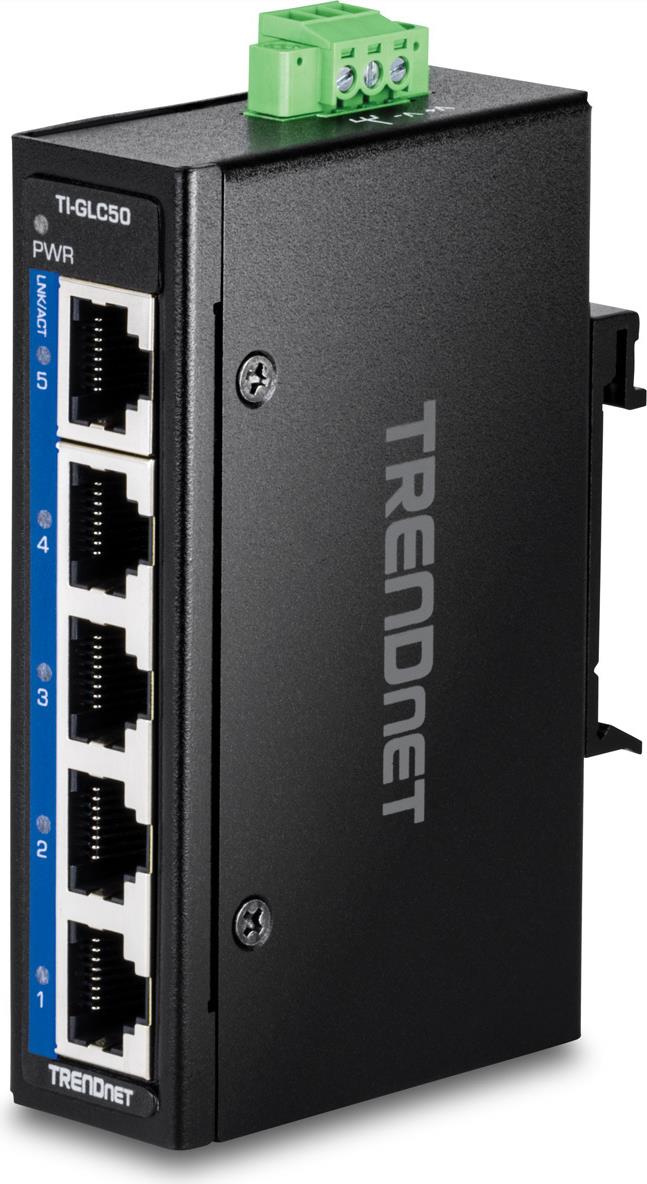 TRENDnet 5-PORT INDUSTRIAL GIGABIT (TI-GLC50)