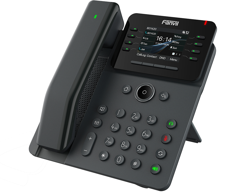 Fanvil V62 Pro IP-Telefon 12 Leitungen PoE Schwarz