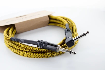 Cordial 14776 Instrumentenkabel 6,35 mm Klinke mono 3 m Schwarz, Gelb
