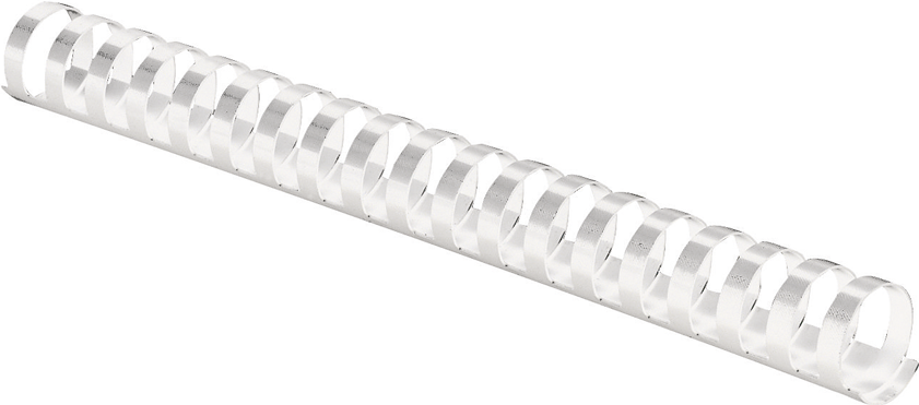 FELLOWES Plastic Comb - 14 mm - 21 Ringe - A4 (210 x 297 mm) - weiß - 100 Stck. Bindekamm aus Kunsts