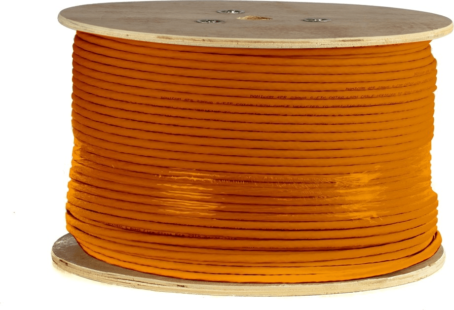 DSIT Danicom CAT7 S/FTP Netzwerkkabel 305m starr LSZH Dca orange AWG23