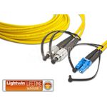 Lightwin LDP-09 FC-LC 1.0 Glasfaserkabel 1 m 2x FC 2x LC OS2 Gelb (LDP-09 FC-LC 1.0)