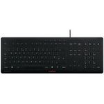 CHERRY TAS STREAM PROTECT KEYBOARD Corded GB-Layout schwarz (JK-8502GB-2)