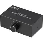SpeaKa Professional SP-AS-500 4-Port Cinch-Audio-Switch bidirektional Metallgehäuse
