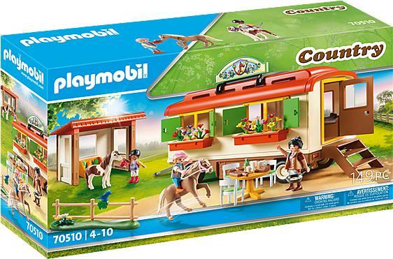 Playmobil Country Ponycamp-Übernachtungswagen - Junge/Mädchen - 4 Jahr(e) - Kunststoff - Mehrfarben (70510)