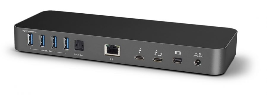 OWC Thunderbolt 3 Dock 14-Port Dockingstation 85 W 1GbE Mini DP Space-grau