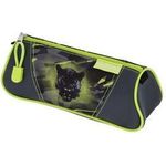 herlitz Schlamper-Etui Dreikant "Wild Panther" aus Polyester, 1 Fach mit Reißverschluss, Dreikantform, - 1 Stück (400205919)