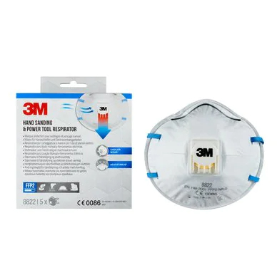 3M Cool Flow 8822 FFP2 NR D Atemschutzmaske Halbmaske 5 St. Weiß