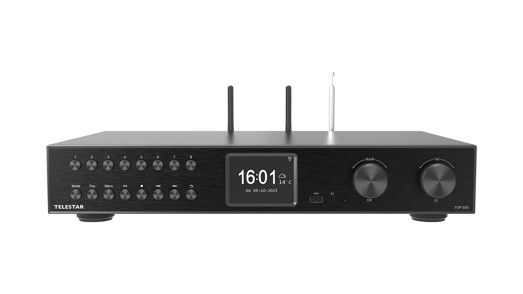 Telestar TOP 500 Multifunktionsradio DAB+ FM Stereo Schwarz
