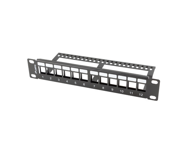Lanberg PPKS-9112-B Patchpanel 12 Port 1U Schwarz