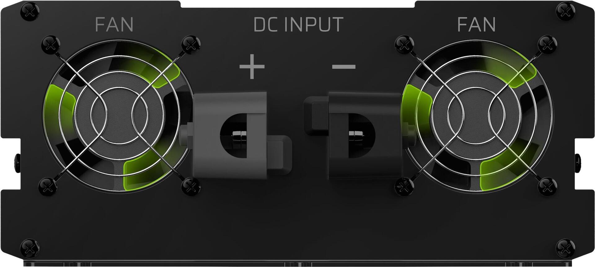 Green Cell INV20 Wechselrichter DC 24 V auf 230 V 4000 W Schwarz