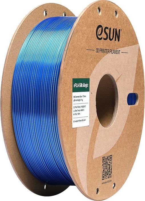 EPLA-SILK MAGIC 1,75mm BLUE SILVER 1kg ESUN 3D FILAMENT (EPLA-SILKMAGIC-P175US1)