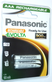 PANASONIC Evolta HHR-4XXE - Batterie 2 x AAA NiMH 900 mAh (HHR-4XXE/2BC)
