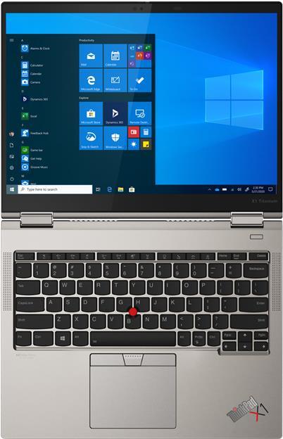 Lenovo TS/ThinkPad X1 Titanium Yoga / Intel Core i7-1160G7 (4C / 8T, 2.1 / 4.4GHz, 12MB) / 16GB / 512GB / Windows 10 Pro 64, German (20QA001RGE)