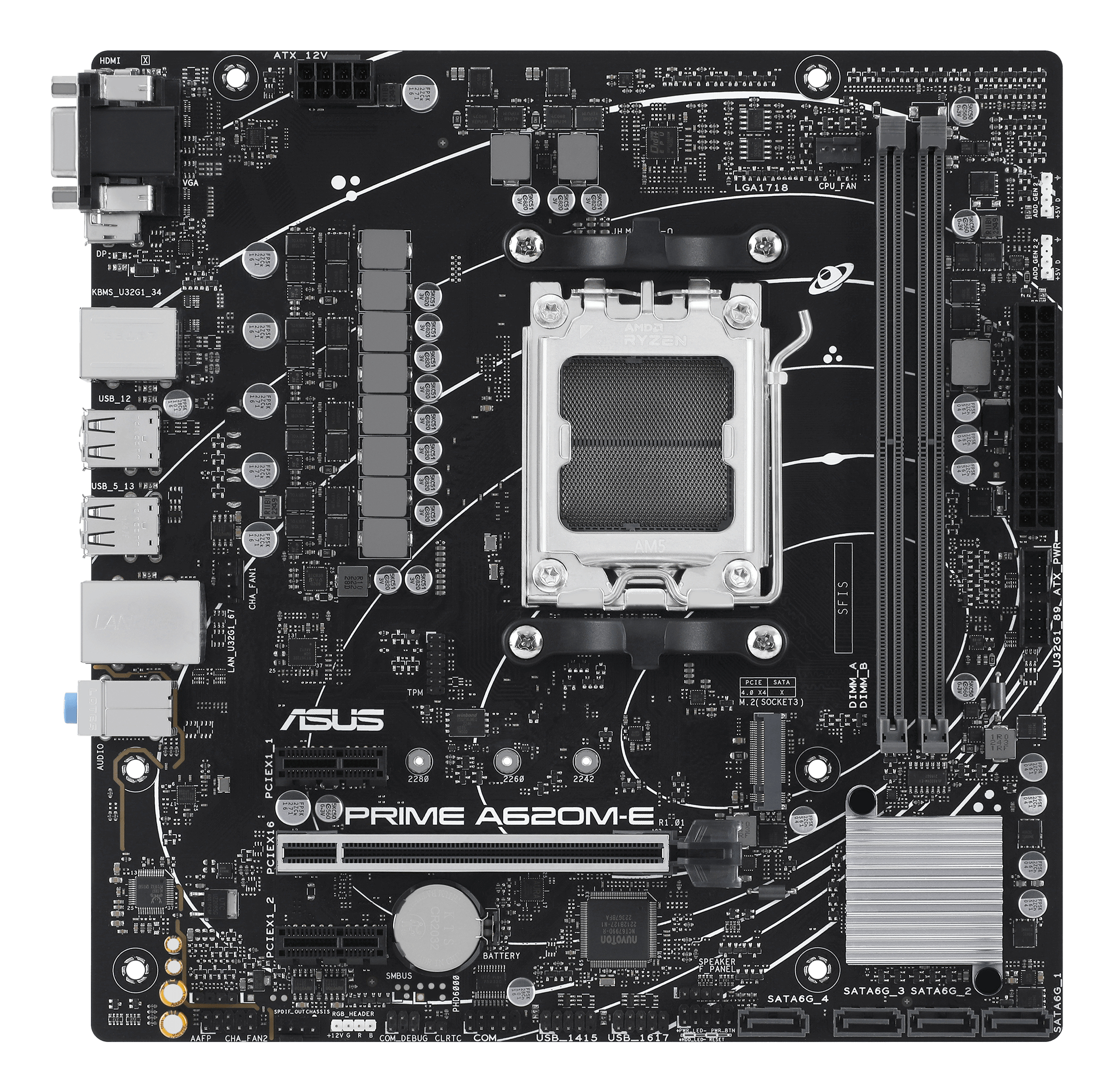 ASUS Prime A620M-E-CSM Mainboard AMD A620 Socket AM5 DDR5 Micro ATX