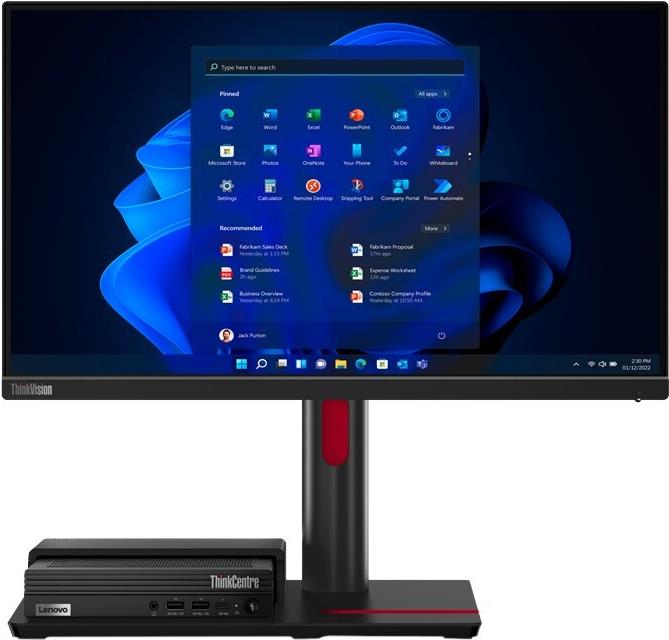 Lenovo ThinkCentre TIO Flex 22i Computerbildschirm 54,6 cm (21.5") 1920 x 1080 Pixel Full HD LED Schwarz (12BLMAT6EU)