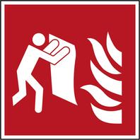 Brady , F/F016/NT-SA-200X200/1-B, B-7541, Feuerlöschdecke (F/F016/NT-SA-200X200/1-B)