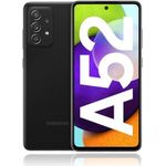 Samsung Galaxy A52 - Smartphone - Dual-SIM - 4G LTE - 128GB - microSD slot - 6.5" - 2400 x 1080 Pixel - Super AMOLED - RAM 6GB (32 MP Vorderkamera) - 4x x Rückkamera - Android - Awesome Black (SM-A525FZKGEUB)
