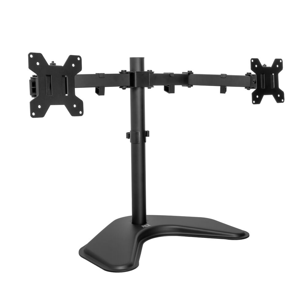 ACT Essentials Monitorhalterung Tischständer für 2 Monitore bis 32" Schwarz