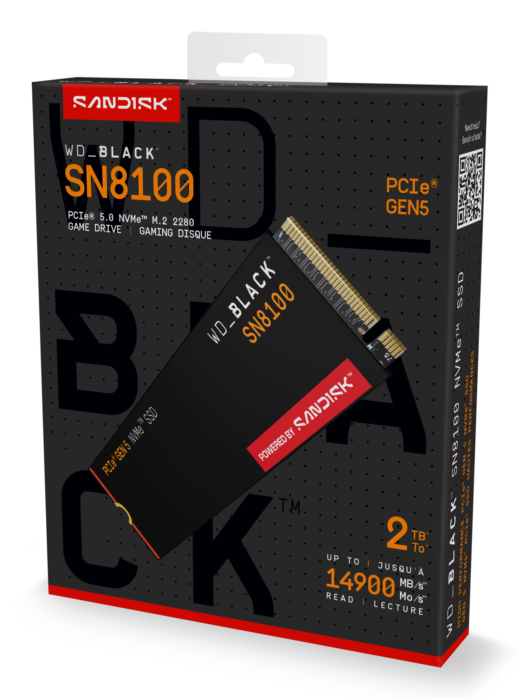 Western Digital WD_BLACK SN8100 NVMe SSD 2 TB M.2 PCIe 5.0