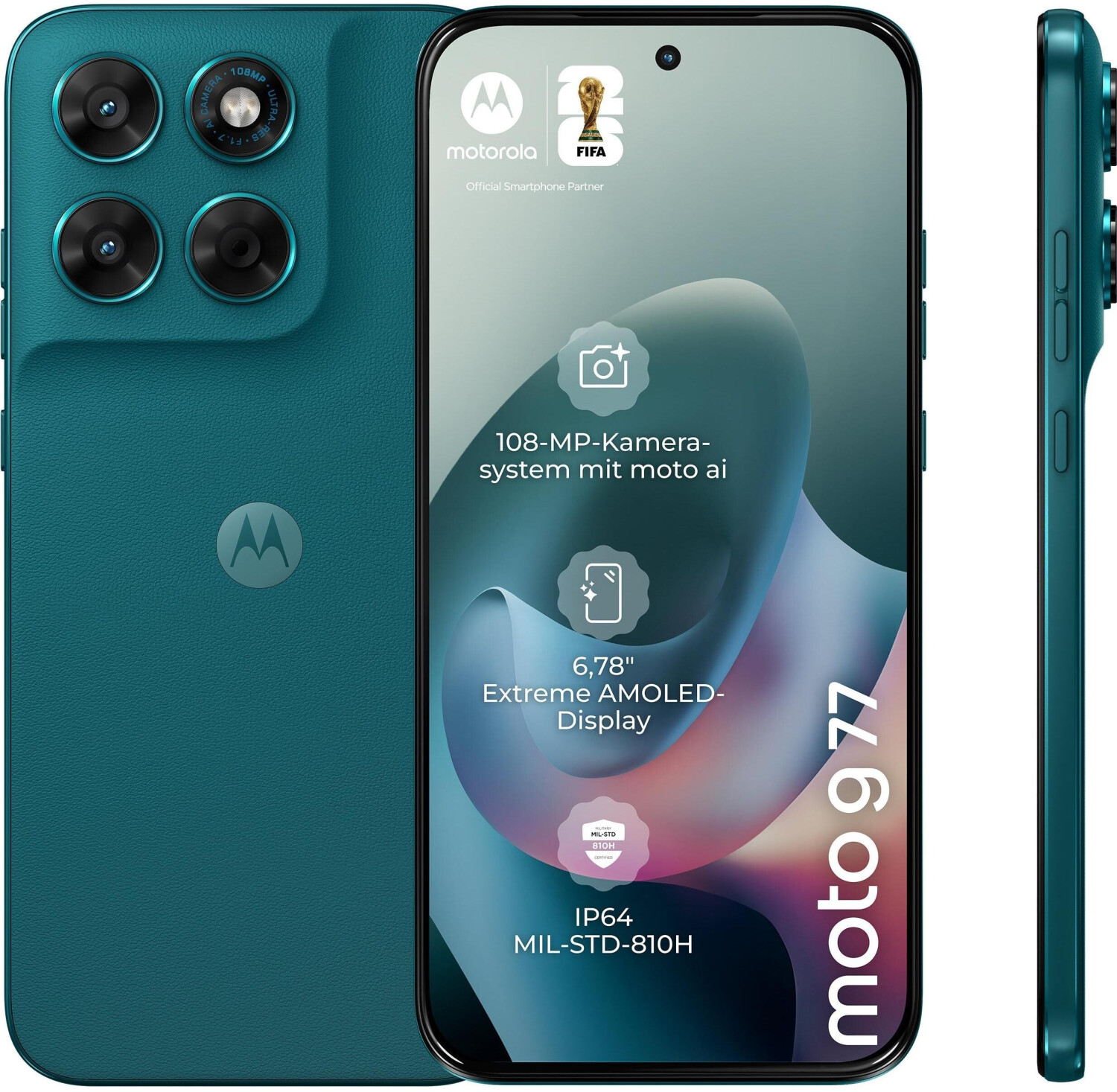 Motorola Moto G77 5G 256GB Shaded Spruce (PBAW0037ES)