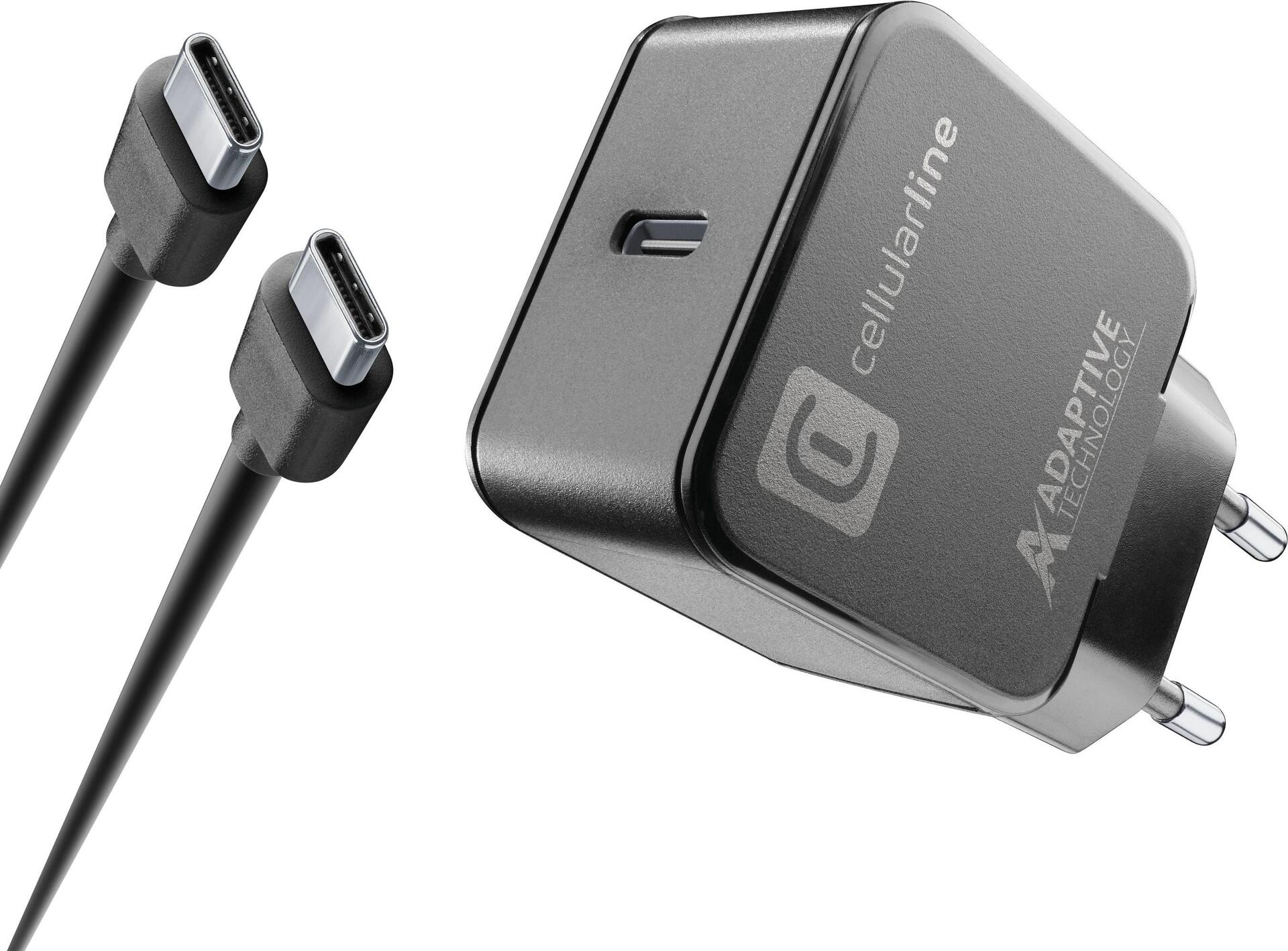 CELLULARLINE USB-C Charger Kit für Samsung 15W Black