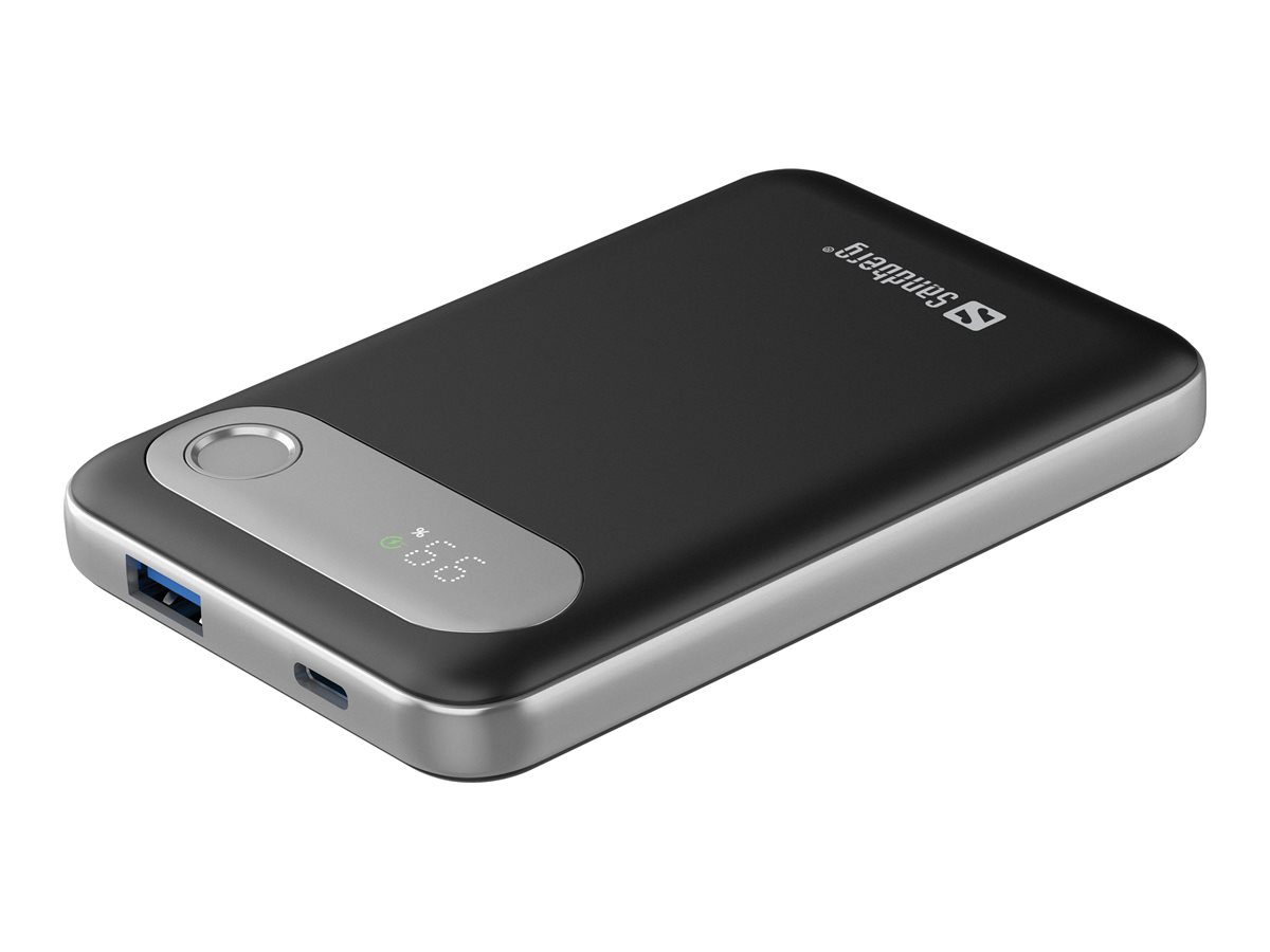 Sandberg Travel Powerbank 10000 mAh 20 W Schwarz