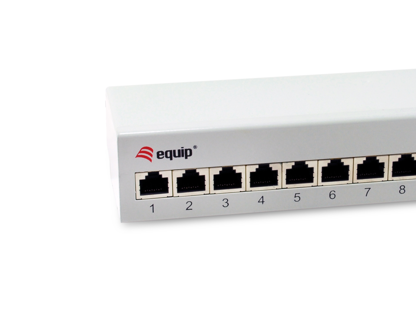 equip 326522 Patchpanel 12-Port Cat6A FTP 19" 1HE Hellgrau